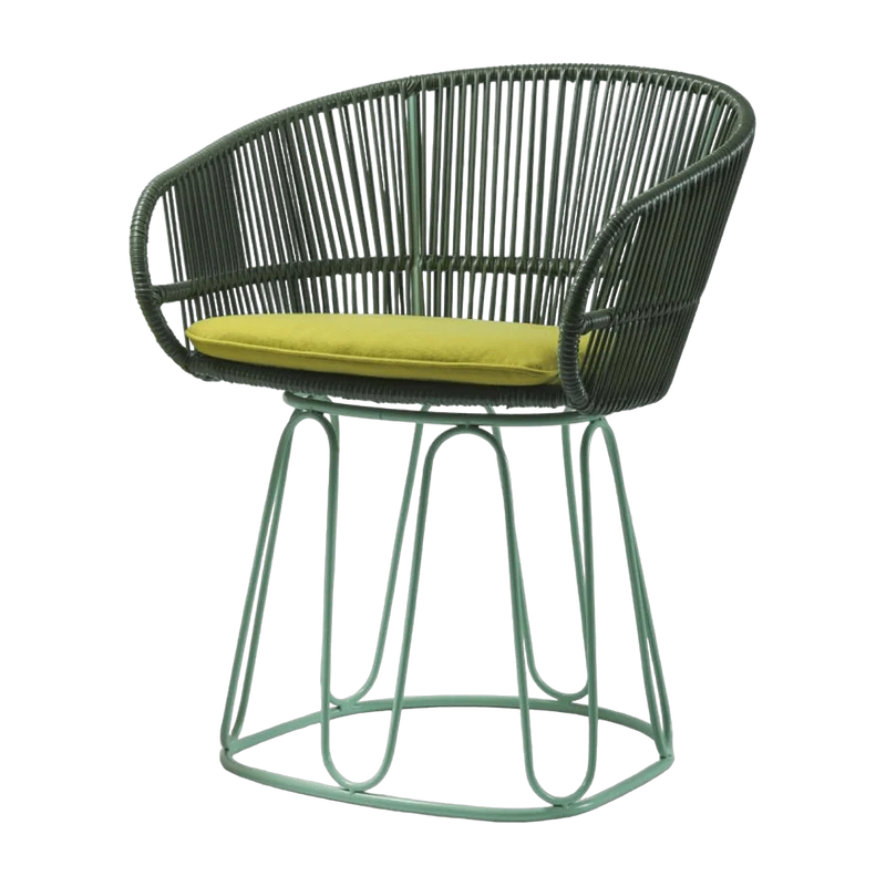 Chaise en acier vert Circo - Ames