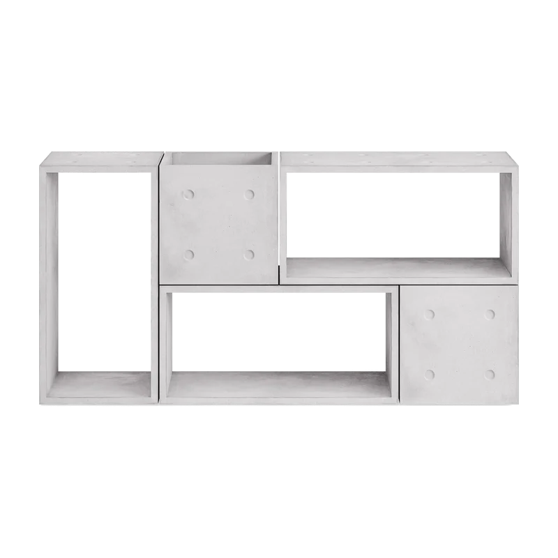 5 modules de rangement 2M + 3L Dice - Lyon Béton