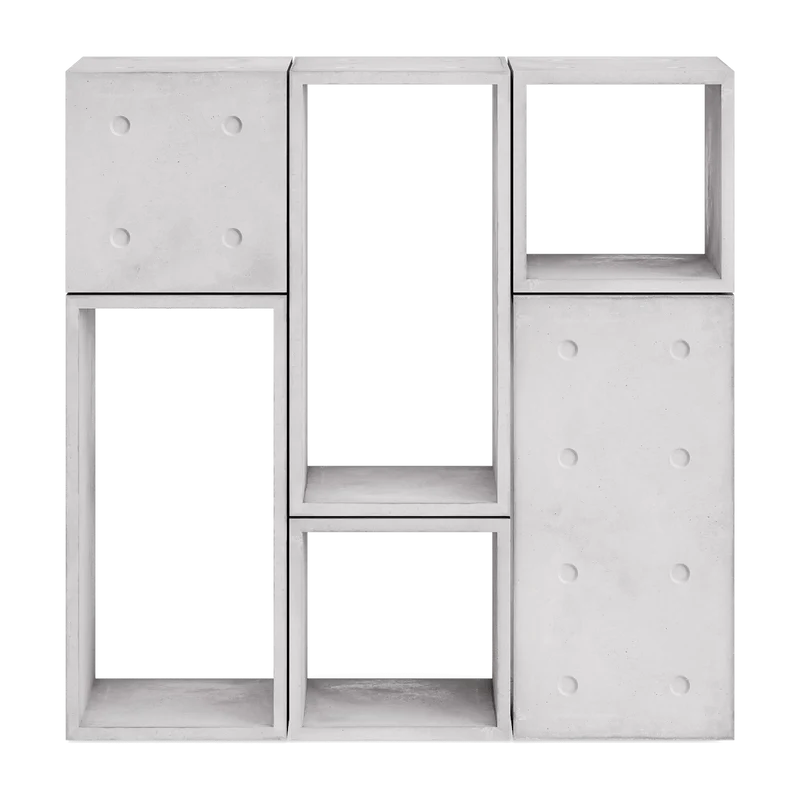 6 modules de rangement 3M + 3L Dice - Lyon Béton