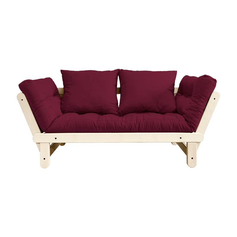 Canapé convertible 2 places bordeaux Beat - Karup Design