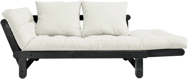 Canapé en bois noir convertible 2 places naturel Beat - Karup Design