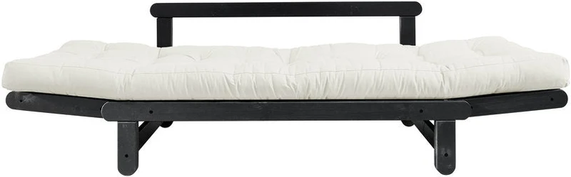 Canapé en bois noir convertible 2 places naturel Beat - Karup Design