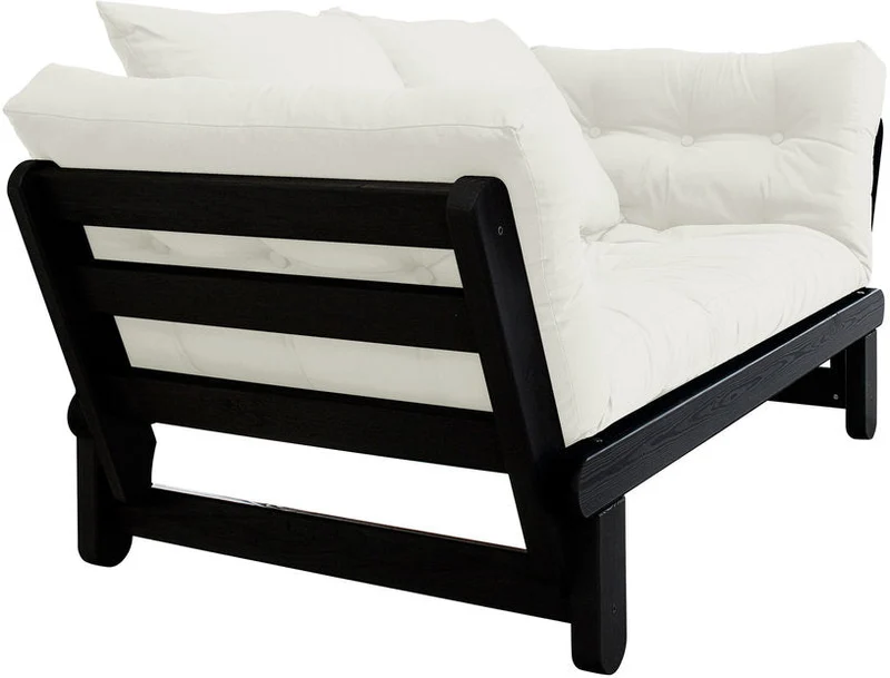 Canapé en bois noir convertible 2 places naturel Beat - Karup Design