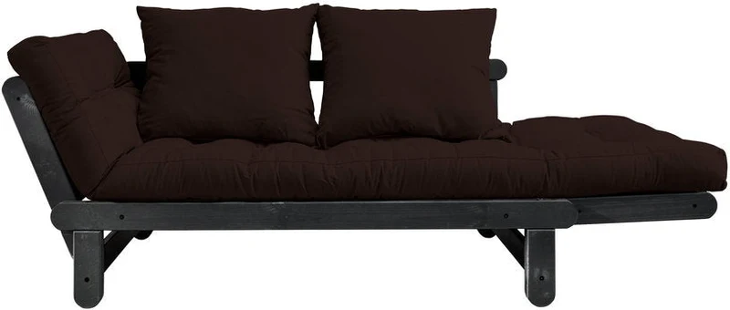 Canapé en bois noir convertible 2 places marron Beat - Karup Design