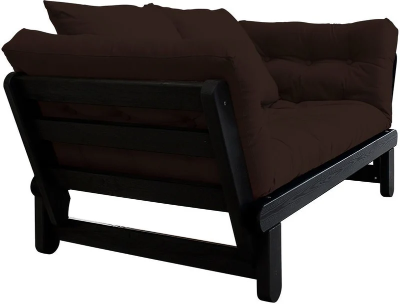 Canapé en bois noir convertible 2 places marron Beat - Karup Design