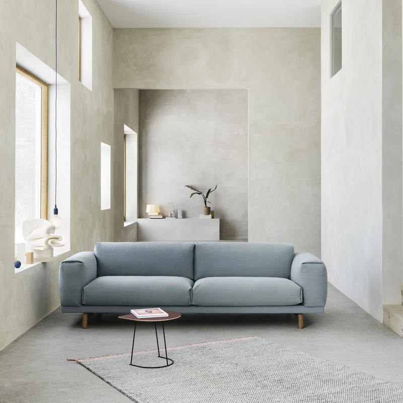Demie table basse grise 88 cm Airy - Muuto