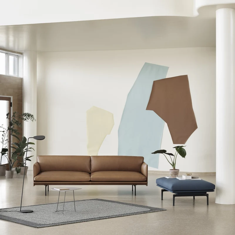 Demie table basse grise 88 cm Airy - Muuto