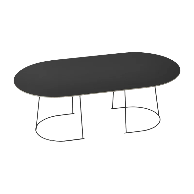 Table basse noire 120 cm Airy - Muuto