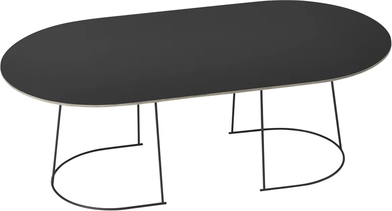 Table basse noire 120 cm Airy - Muuto