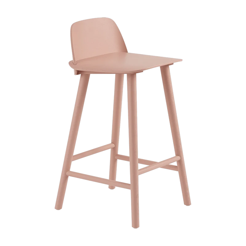 Tabouret de bar 65 cm rose Nerd - Muuto