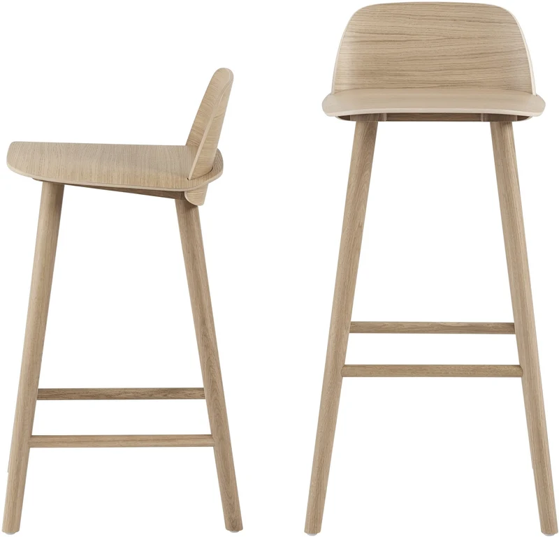 Tabouret de bar 65 cm rose Nerd - Muuto