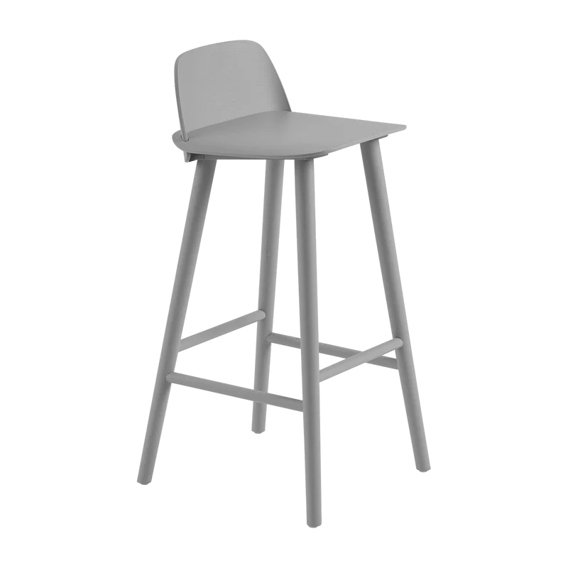 Tabouret de bar 75 cm gris Nerd - Muuto