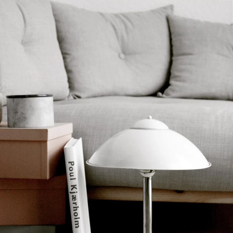 Pouf en pin et tissu mocca 100x90x40cm Senza - Karup Design