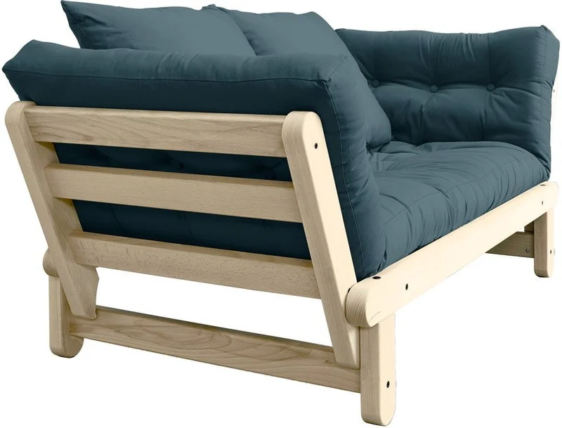 Canapé convertible 2 places bleu pétrole Beat - Karup Design