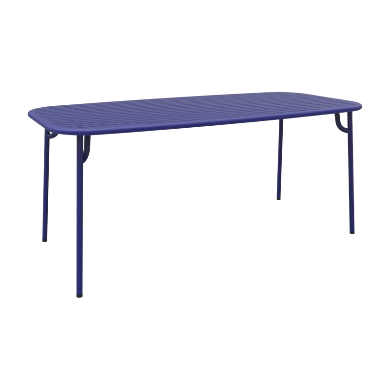 Table de jardin rectangulaire bleue 220 cm Week-End - Petite Friture