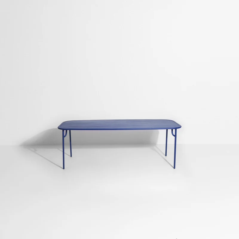 Table de jardin rectangulaire bleue 220 cm Week-End - Petite Friture