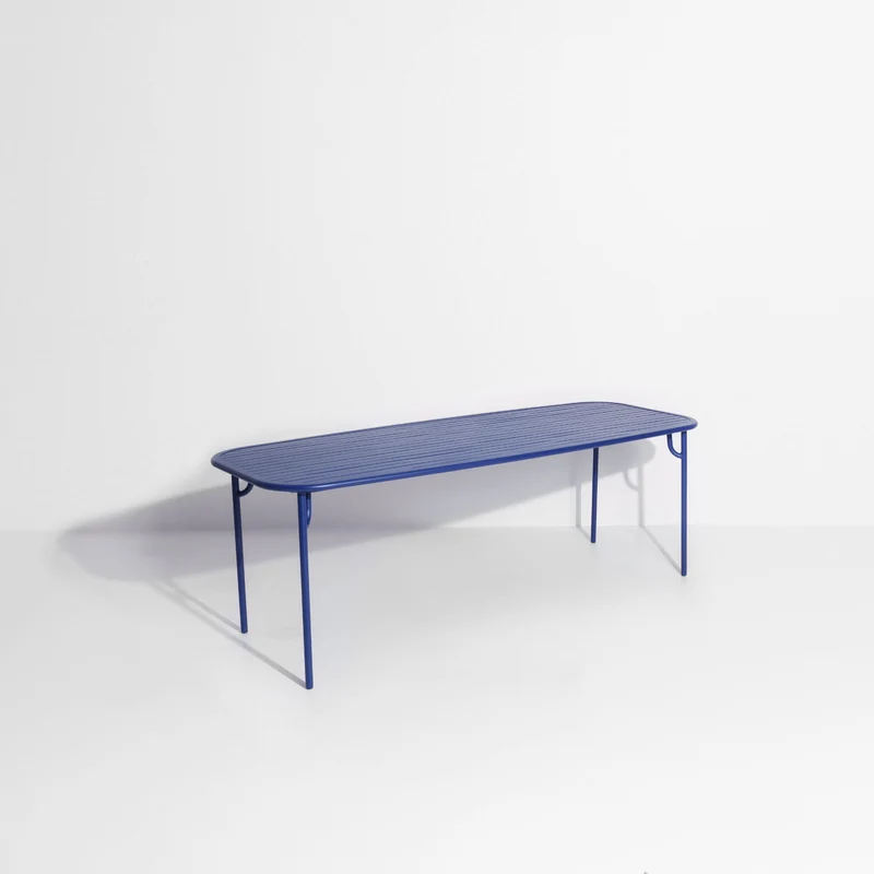 Table de jardin rectangulaire bleue 220 cm Week-End - Petite Friture