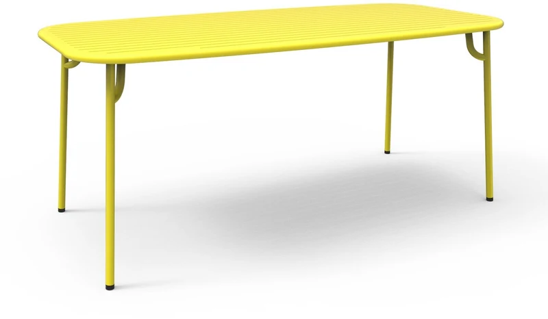 Table de jardin rectangulaire jaune 220 cm Week-End - Petite Friture
