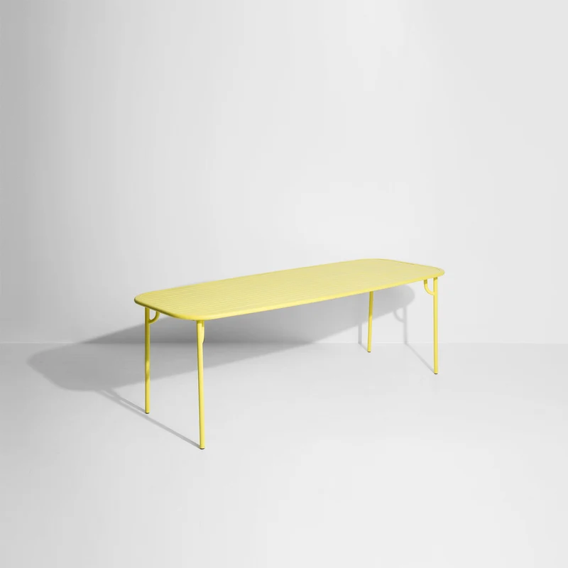 Table de jardin rectangulaire jaune 220 cm Week-End - Petite Friture