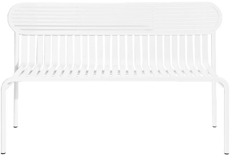 Banc de jardin blanc Week-End - Petite Friture
