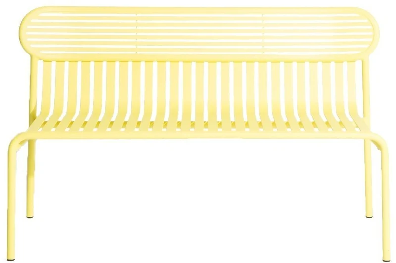 Banc de jardin jaune Week-End - Petite Friture