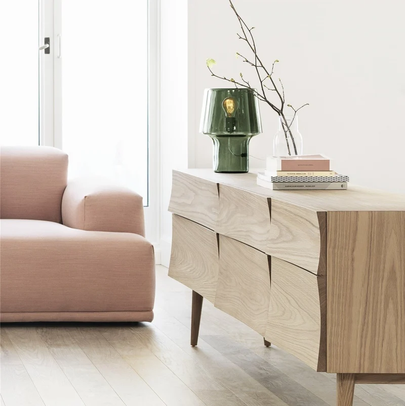 Buffet en chêne noir 180 cm Reflect - Muuto