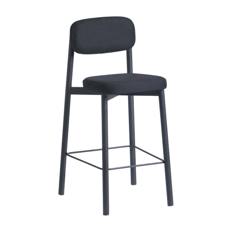 Chaise de bar noir 65 cm Résidence - Kann Design