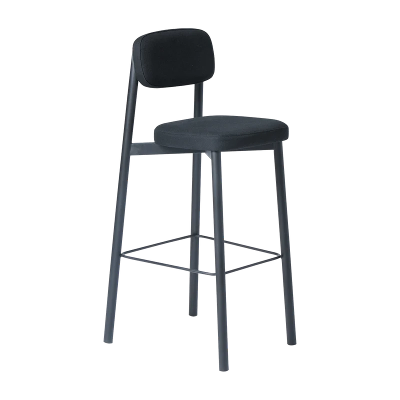 Chaise de bar noir 75 cm Résidence - Kann Design