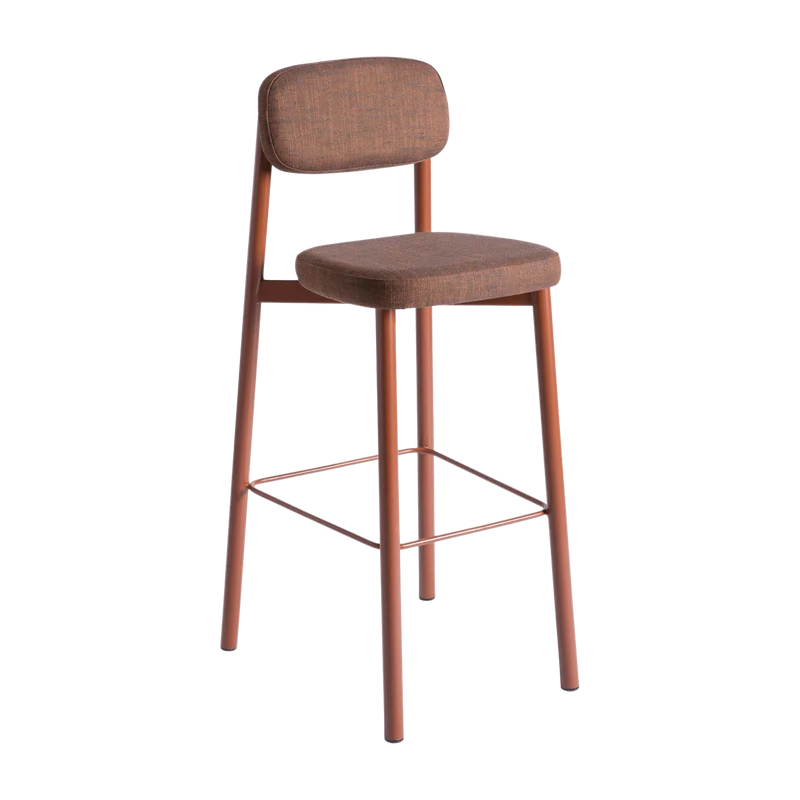Chaise de bar rouge brique 75 cm Residence - Kann Design