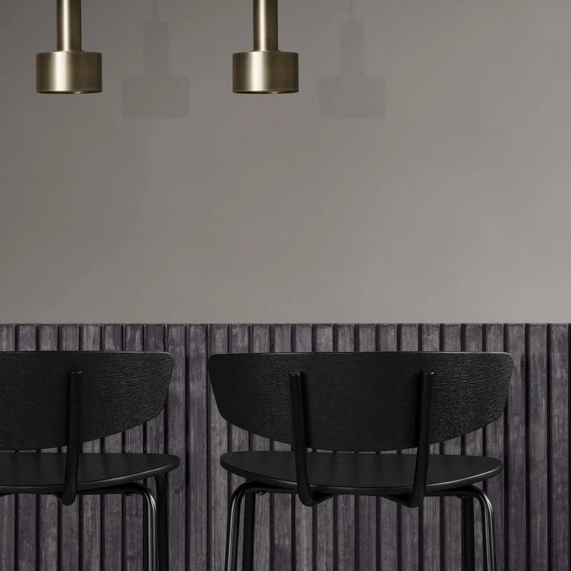 Chaise de bar en métal noir M 76 cm Herman - Ferm Living