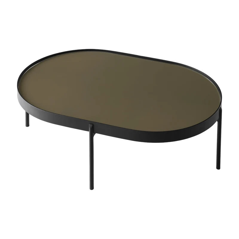 Table basse en acier marron 96 cm NoNo - Audo