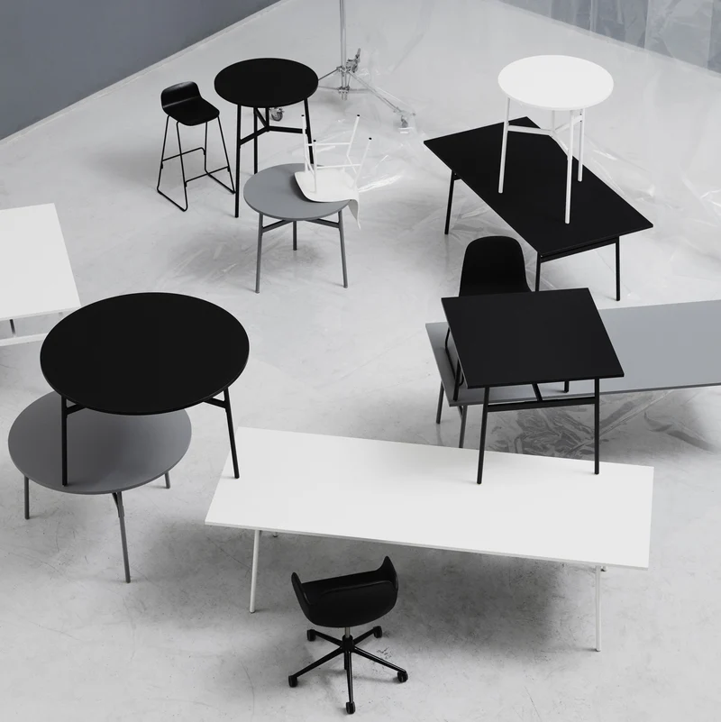 Table noire 90x90 Union noir - Normann Copenhagen