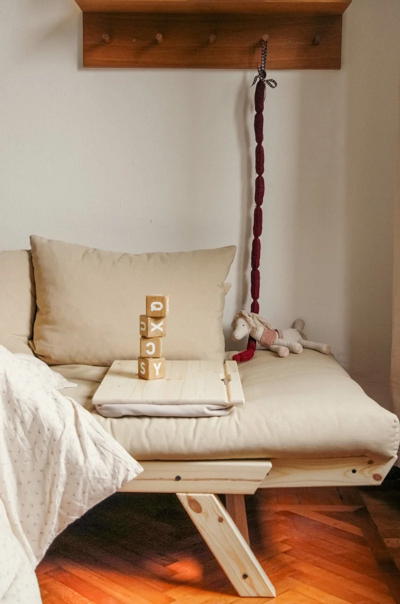 Canapé 2 places convertible beige Bebop - Karup Design