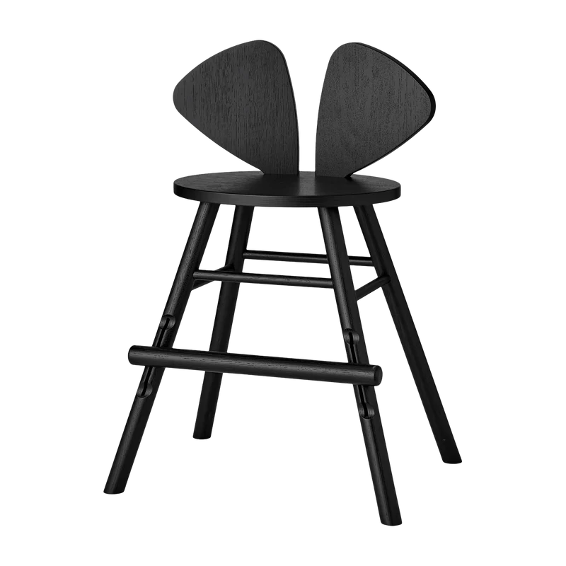 Chaise en chêne noir L Mouse - Nofred