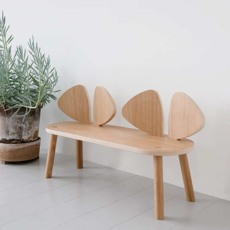Banc en chêne blanc Mouse - Nofred