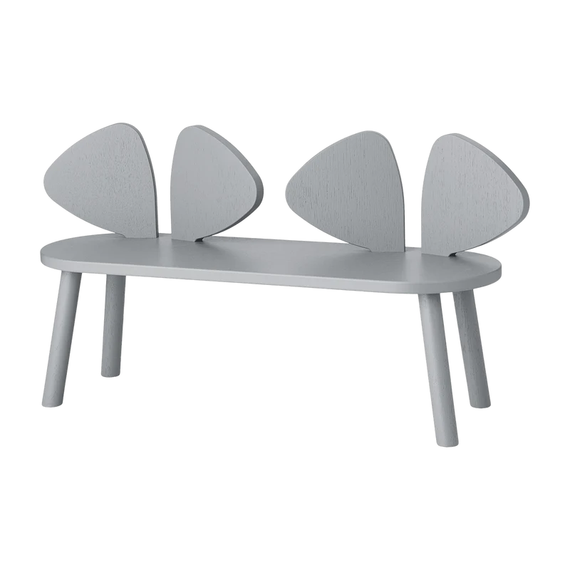 Banc en chêne gris Mouse - Nofred