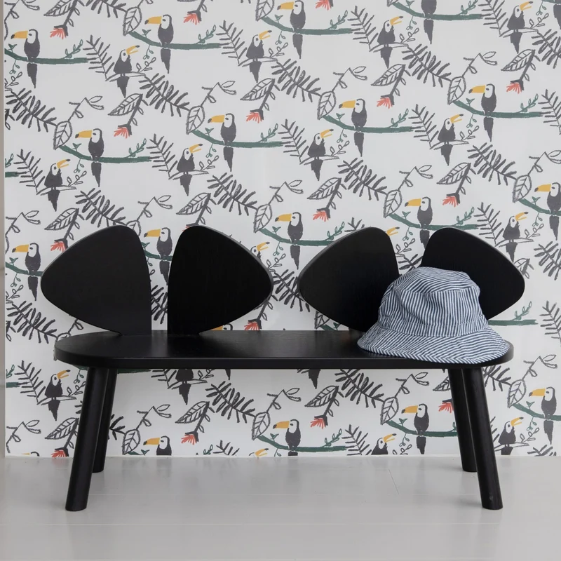 Banc en chêne noir Mouse - Nofred