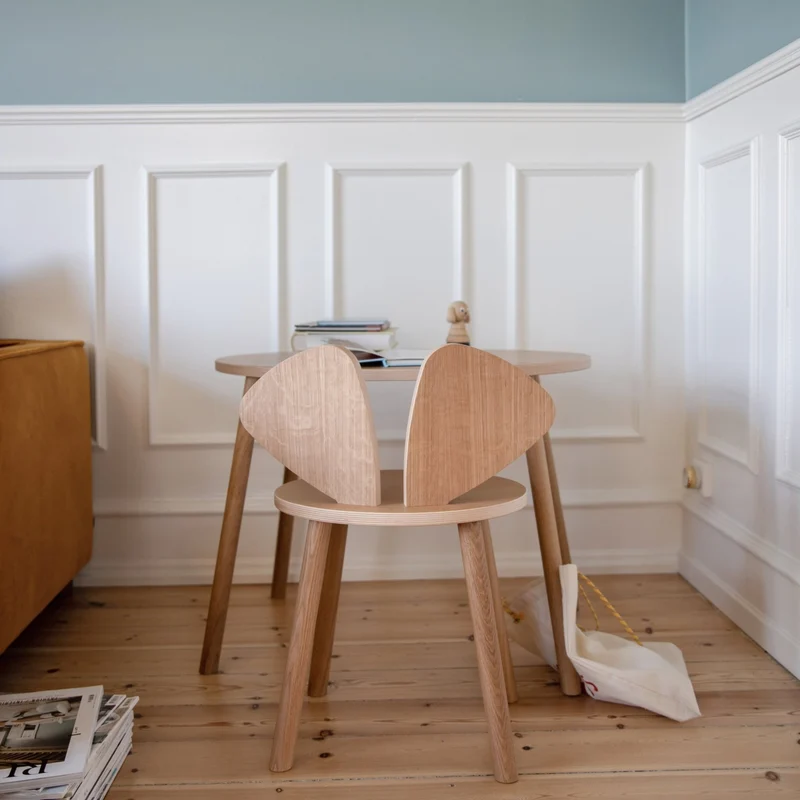 Set table et chaise en bois Mouse - Nofred