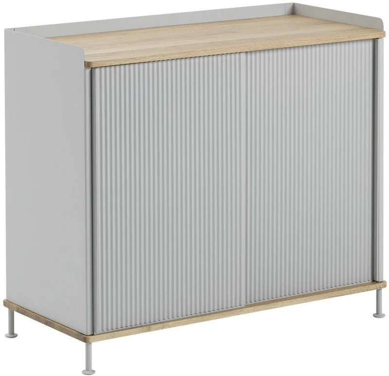 Cabinet gris et chêne 94 cm Enfold - Muuto