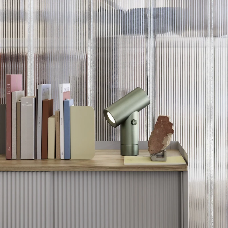 Cabinet gris et chêne 94 cm Enfold - Muuto