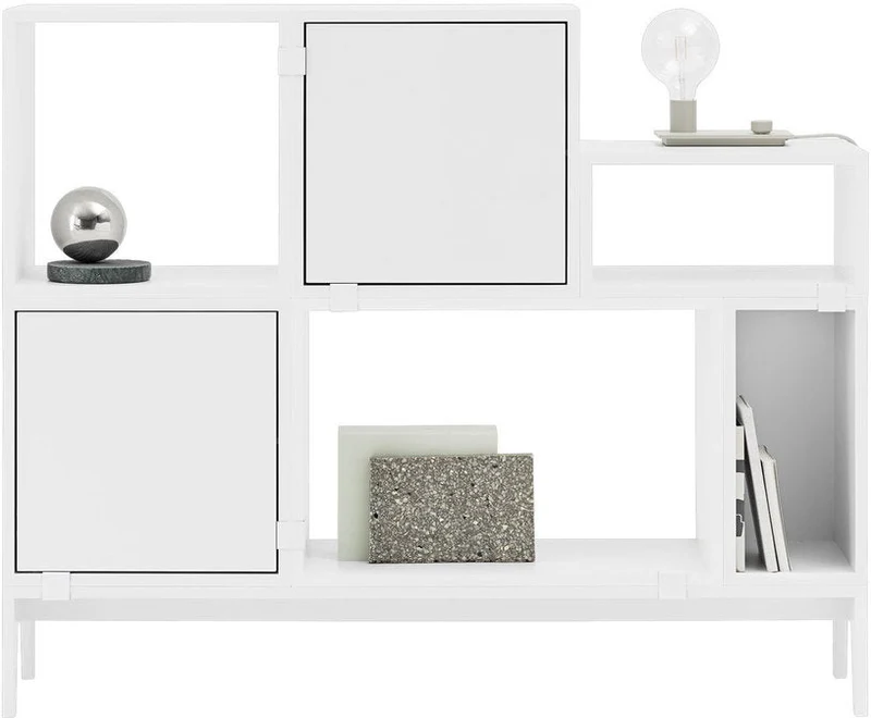 Bibliothèque blanche en chêne Stacked - Muuto