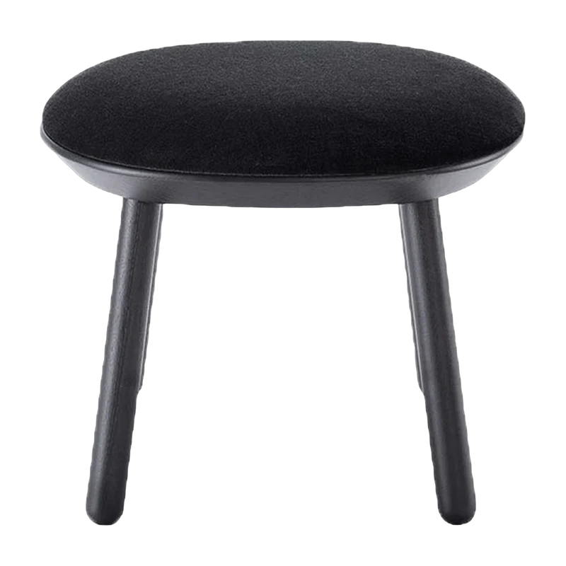 Tabouret en velours noir Naïve - Emko