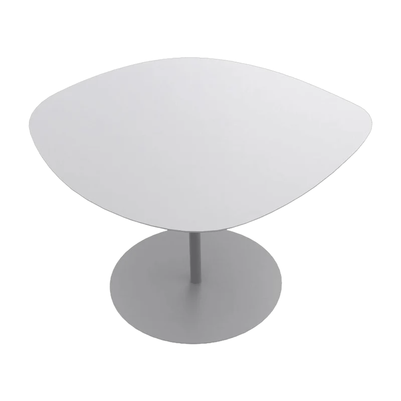 Table basse en acier blanche Galet n°1 - Matière Grise