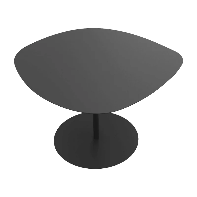 Table basse en acier noir Galet n°1 - Matière Grise