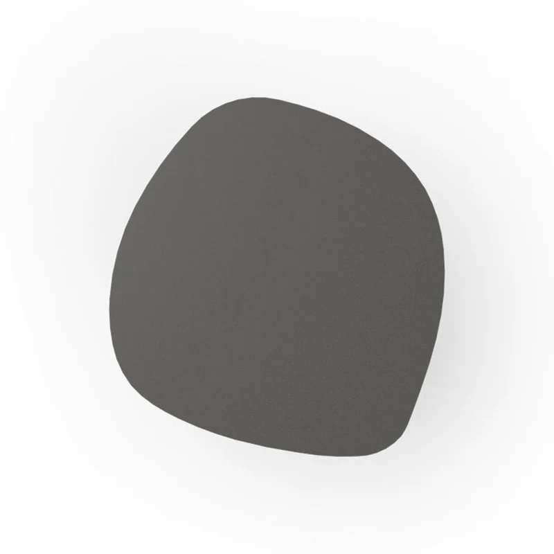 Table basse en acier noir Galet n°1 - Matière Grise