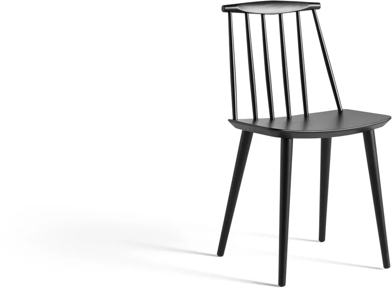 Chaise noire en bois de hêtre J77 - HAY