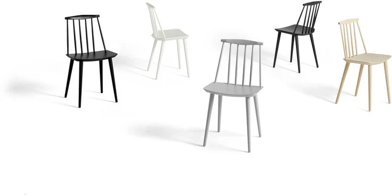 Chaise en bois de hêtre blanche - HAY