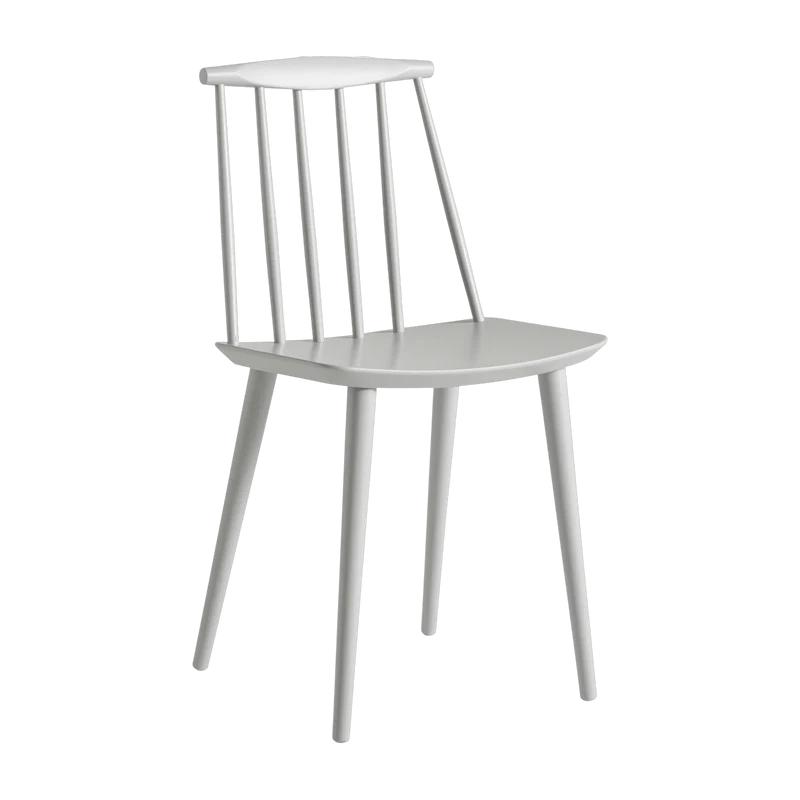 Chaise en bois de hêtre gris Dusty J77 - HAY