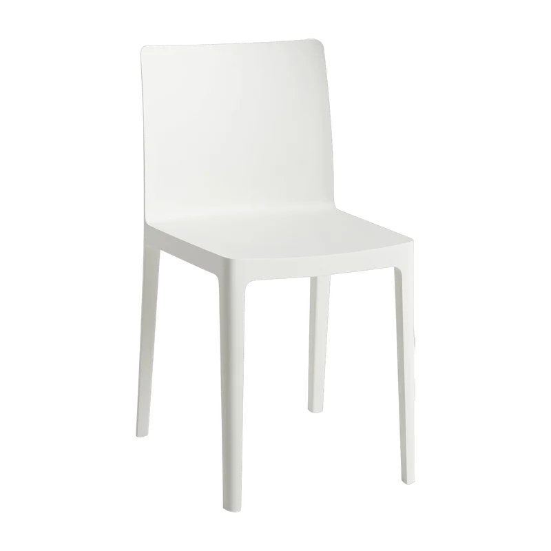 Chaise Élémentaire en plastique blanc crème - HAY