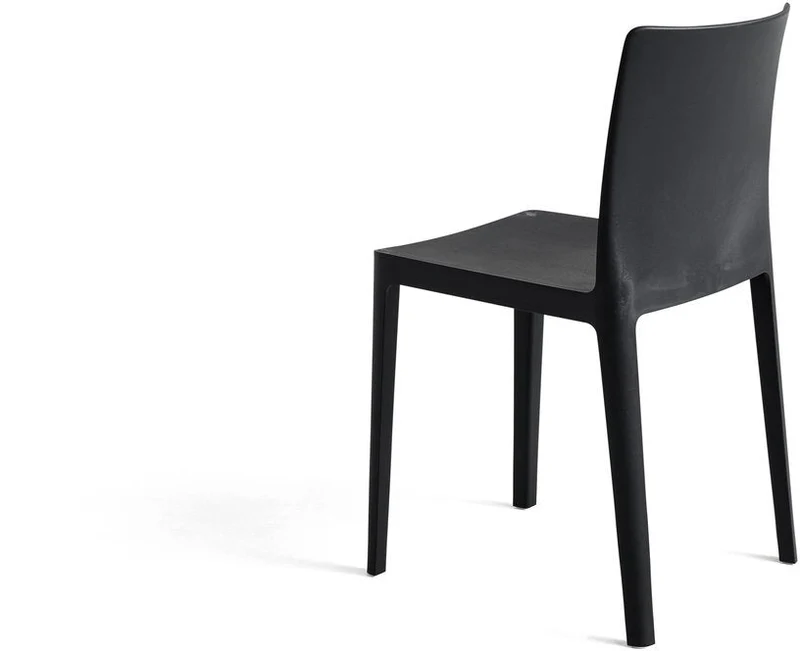 Chaise Élémentaire en plastique noir - HAY